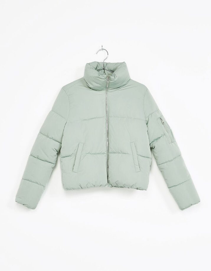 Funnel collar puffer jacket