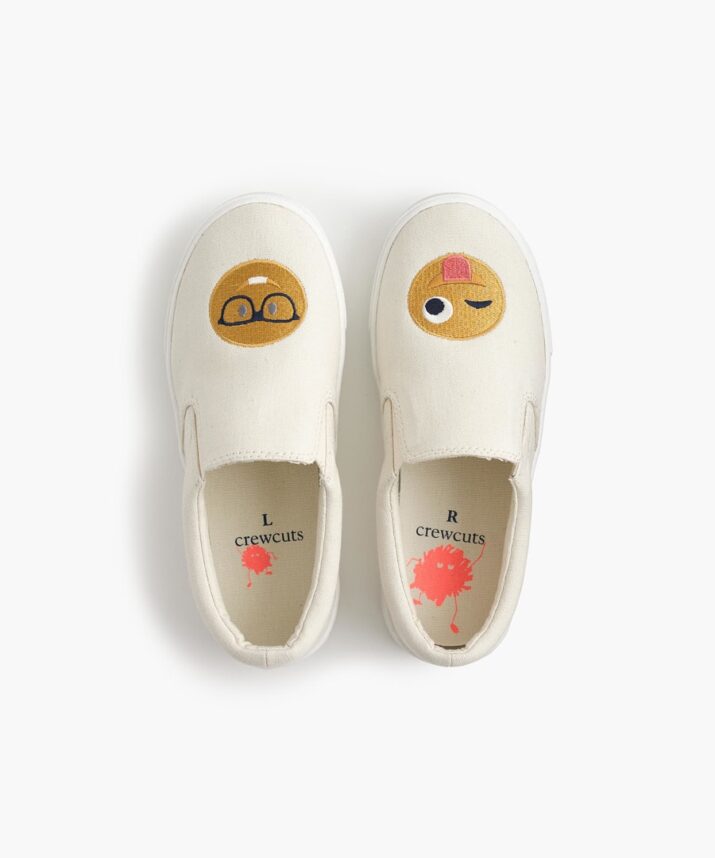 Girls' slide sneakers in emojis